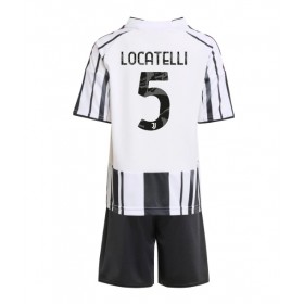 Baby Fußballbekleidung Juventus Manuel Locatelli #5 Heimtrikot 2025-26 Kurzarm (+ kurze hosen)